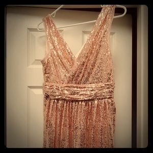 Rose Gold sequin dress